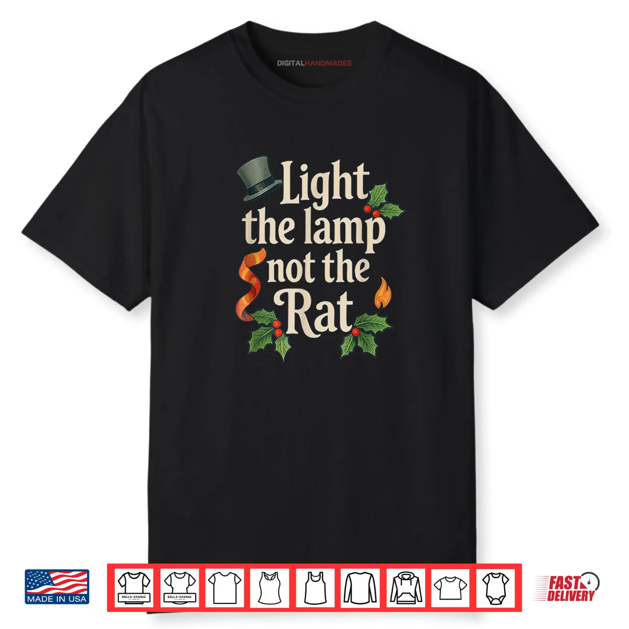 Light The Lamp Not The Rat Funny Christmas Matching Family Shirt Light The Lamp Not The Rat Funny Christmas Matching Family Shirt