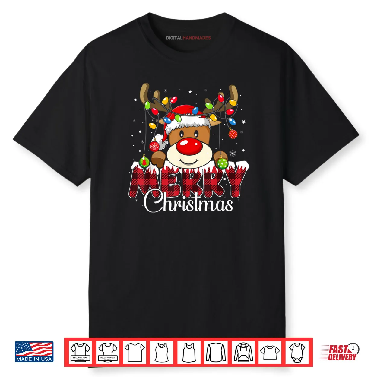 Merry Christmas Reindeer Xmas Family Matching Shirt Merry Christmas Reindeer Xmas Family Matching Shirt
