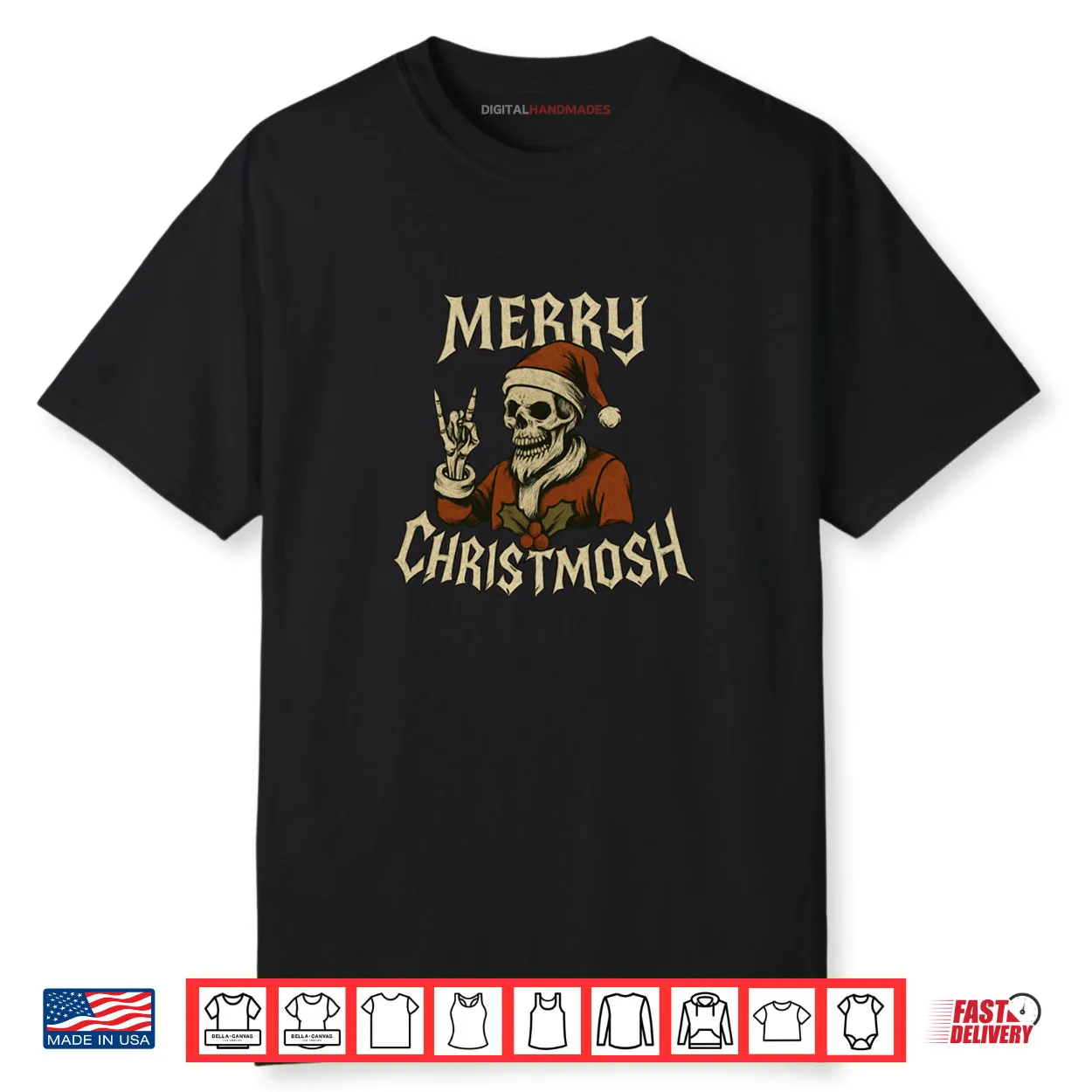 Merry Christmosh Metal Christmas Shirt Merry Christmosh Metal Christmas Shirt