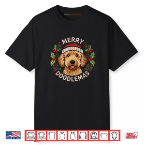 Merry Doodlemas Goldendoodle Christmas Doodle Dog Lover Shirt