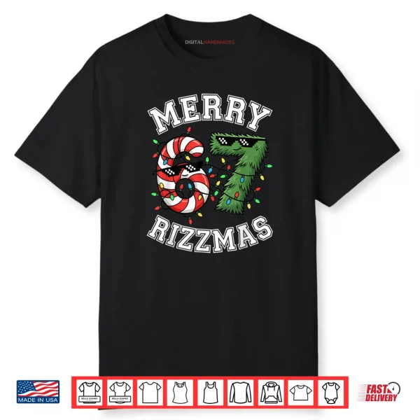 Merry Rizzmas 67 Candy Cane Tree Sunglasses Shirt