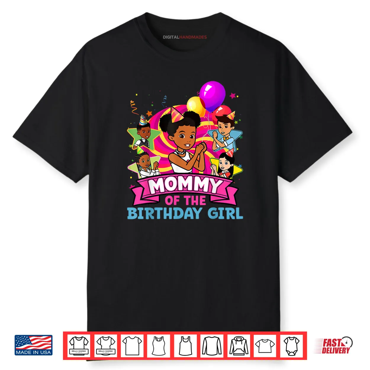 Mommy of Birthday Girl Gracie Pink Doll Family Decorations Shirt Mommy of Birthday Girl Gracie Pink Doll Family Decorations Shirt
