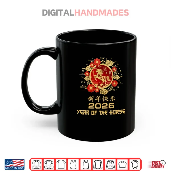 Mug 2026 Year of The Horse Red Chinese New Year Lunar Shirt