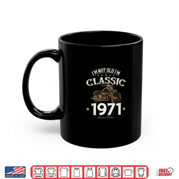 Mug 55th Birthday Man Gift Motorcycle Motorcyclist Biker 1971 Shirt