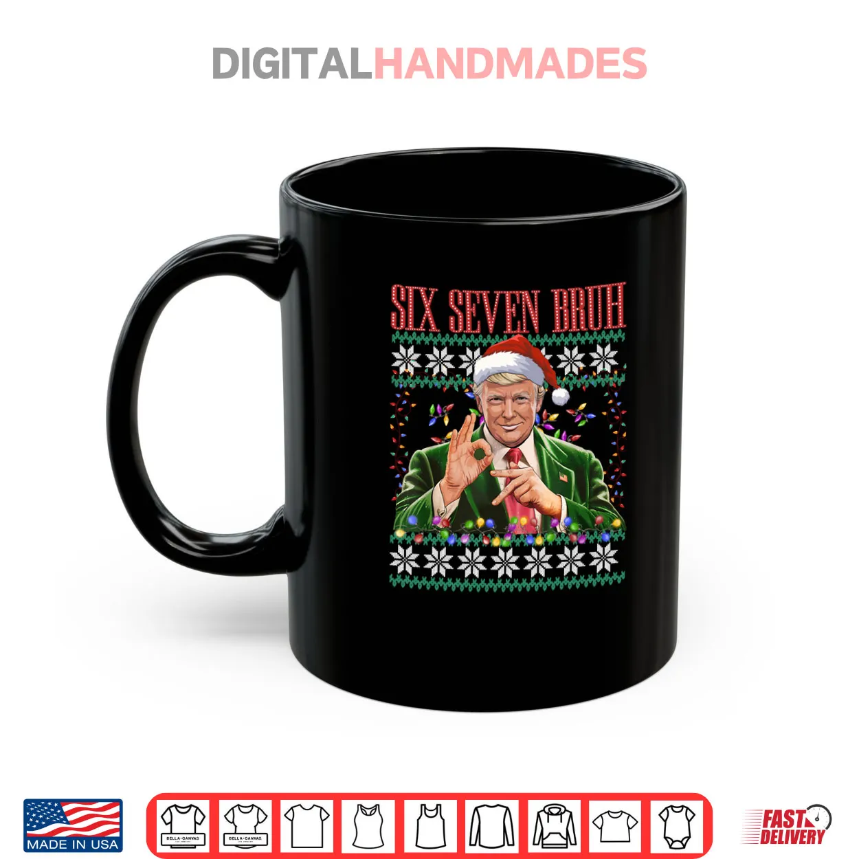 6 7 Bruh 67 Trump Ugly Christmas Sweater Xmas Pajamas Shirt 6 7 Bruh 67 Trump Ugly Christmas Sweater Xmas Pajamas Shirt