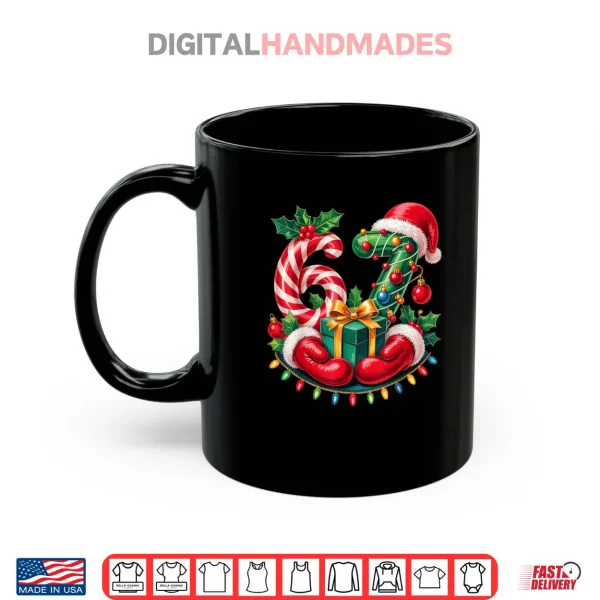 Mug 6 7 Meme 67 Gen Alpha 6 7 Hands Family Christmas Shirt