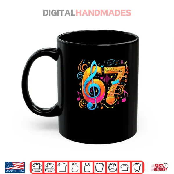 Mug 67 Meme Funny Music Notes Six Seven Shirt