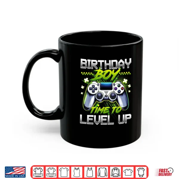 Mug Birthday Boy Time to Level Up Video Game Birthday Party Boys Shirt