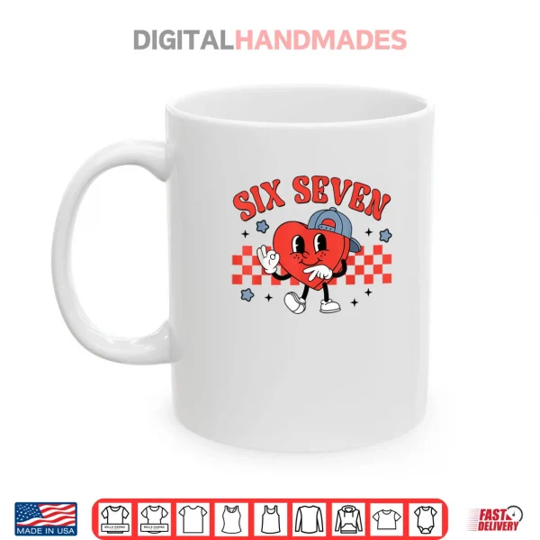 Checkered Six Seven Cool Hearts 67 Valentines Day Shirt 3 Mug Checkered Six Seven Cool Hearts 67 Valentines Day Shirt