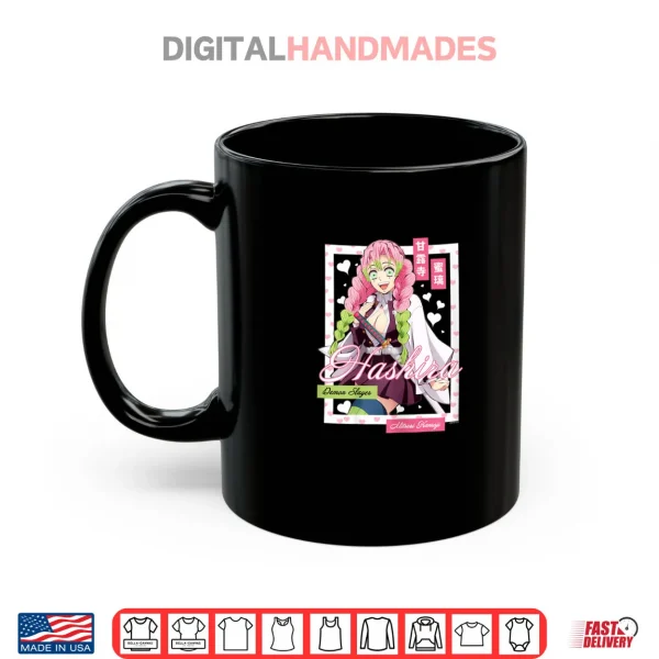 Mug Demon Slayer Kimetsu no Yaiba Mitsuri Kanroji Pink Heart Shirt