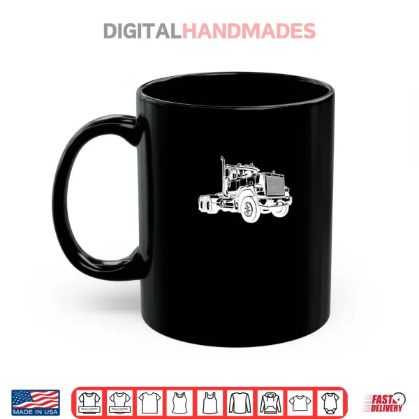 Diesel Truck Day Cab Big Rig Driver Graphic Art Shirt 3 Mug Diesel Truck Day Cab Big Rig Driver Graphic Art Shirt