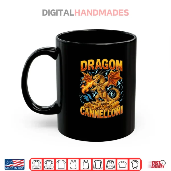 Mug Dragon Cannelloni Brain Rot Kids Meme Italian Brainrot Shirt