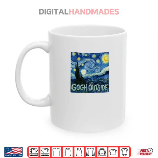 Mug Gogh Outside Classic Starry Night Van Gogh Shirt
