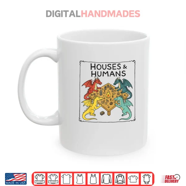 Mug Houses and Humans Parody Gaming Shirt