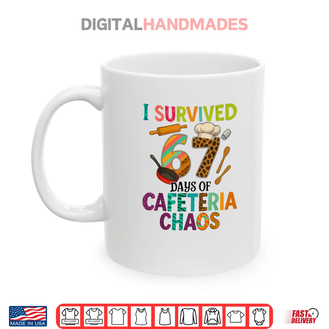 I Survived 67 Days of Cafeteria Chaos Lunch Lady Staff Squad Shirt I Survived 67 Days of Cafeteria Chaos Lunch Lady Staff Squad Shirt
