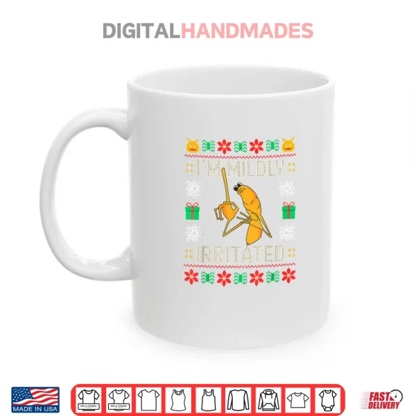 Mug Im Mildly Irritated Marcus The Worm Christmas Meme Shirt