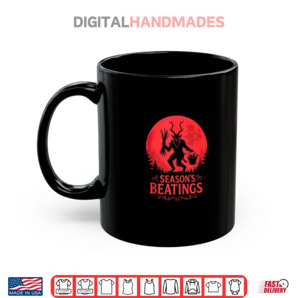 Krampus Santa Season’s Beatings Gothic Christmas Horror Shirt 3 Mug Krampus Santa Seasons Beatings Gothic Christmas Horror Shirt