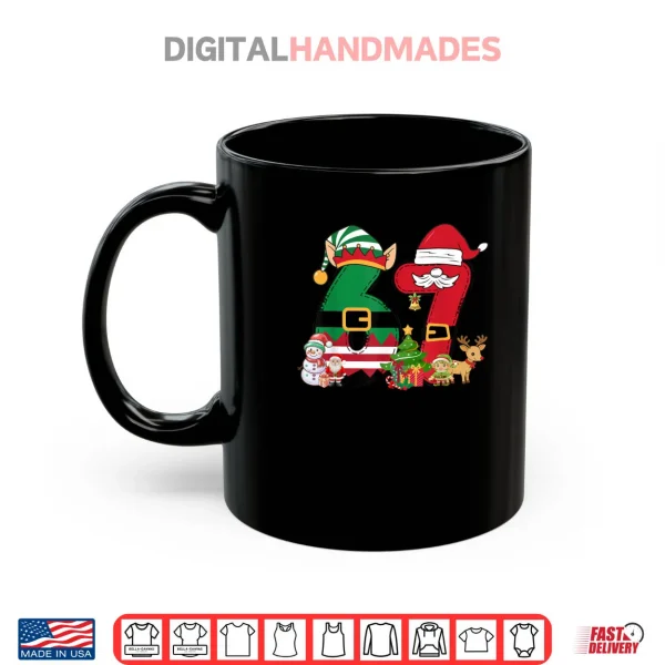 Mug Meme 6 7 Christmas 67 Santa Elf Shirt
