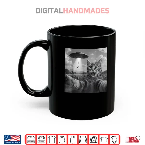 Mug Meme Cat Selfie Six Seven Retro Cat 67 Shirt