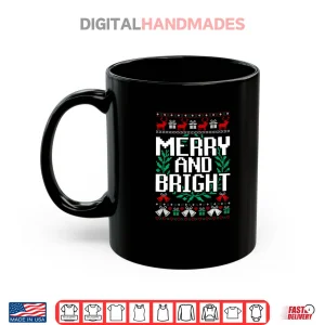 Mug Moody and Uptight Merry and Xmas Bright Matching Couple Shirt