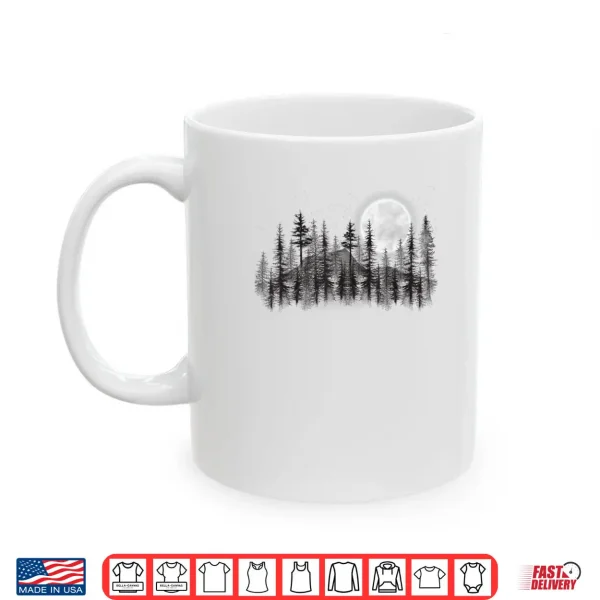 Mountain Forest Moon and Stars Night Sky Shirt 3 Mug Mountain Forest Moon and Stars Night Sky Shirt