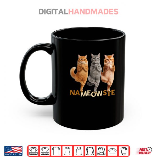 Mug Nameowste Yoga Cat Shirt 2