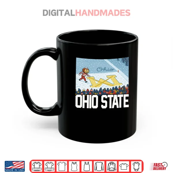Ohio Vs Michigan Rivalry Script Ohio On Big M Shirt 3 Mug Ohio Vs Michigan Rivalry Script Ohio On Big M Shirt