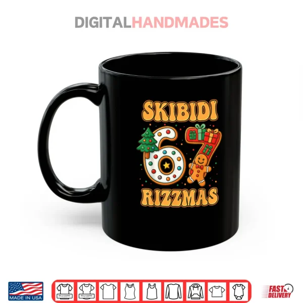 SKIBIDI 67 RIZZMAS Funny Six Seven Meme Christmas Shirt 3 Mug SKIBIDI 67 RIZZMAS Funny Six Seven Meme Christmas Shirt