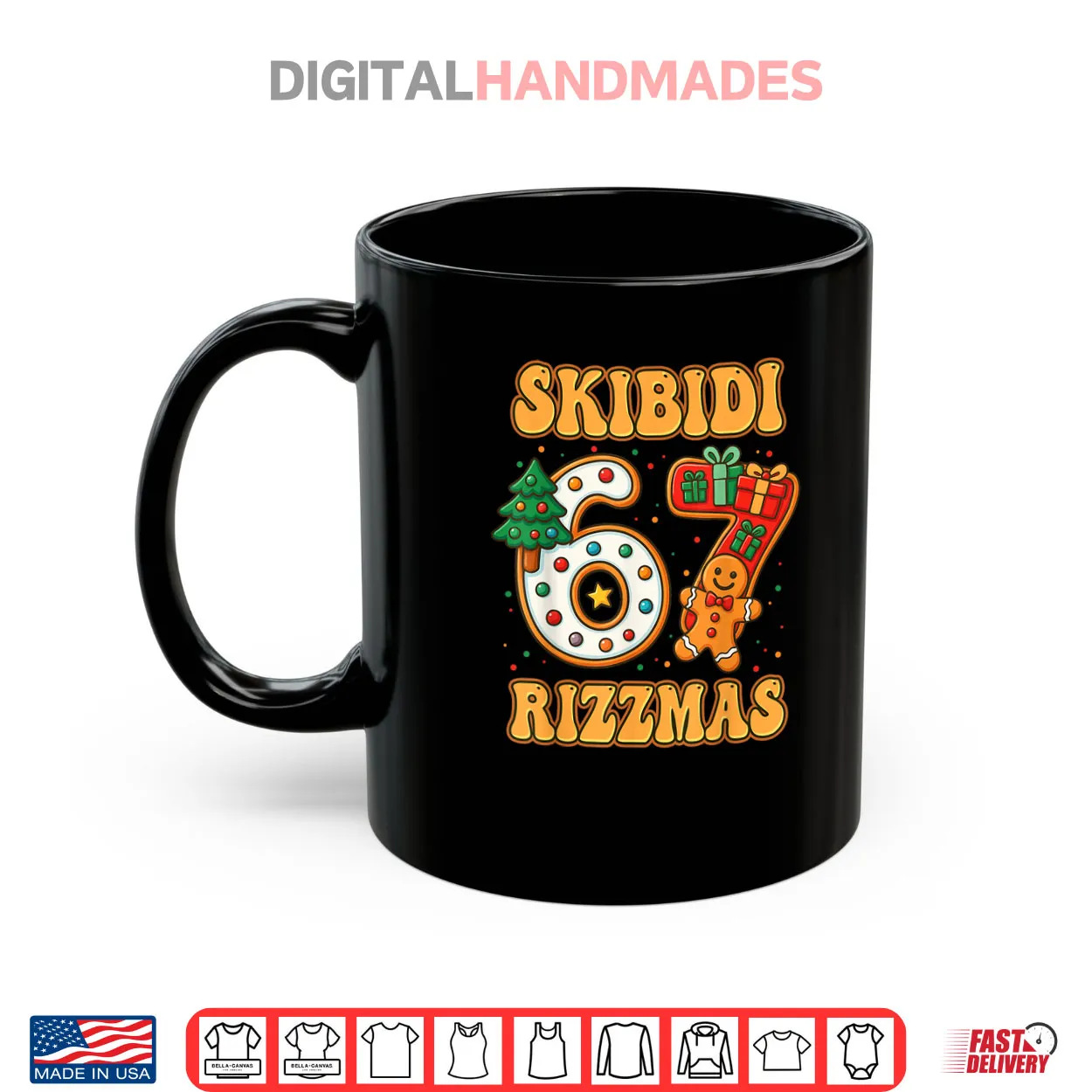 SKIBIDI 67 RIZZMAS Funny Six Seven Meme Christmas Shirt SKIBIDI 67 RIZZMAS Funny Six Seven Meme Christmas Shirt