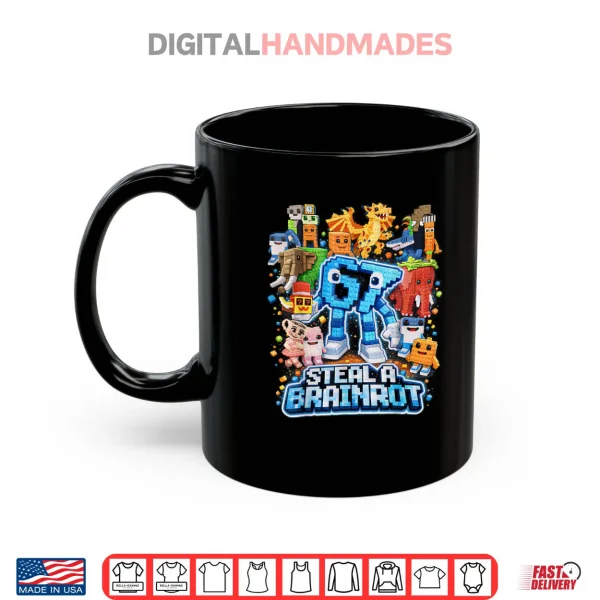 Mug Six Seven 67 Steal a Brainrot Meme Funny Shirt