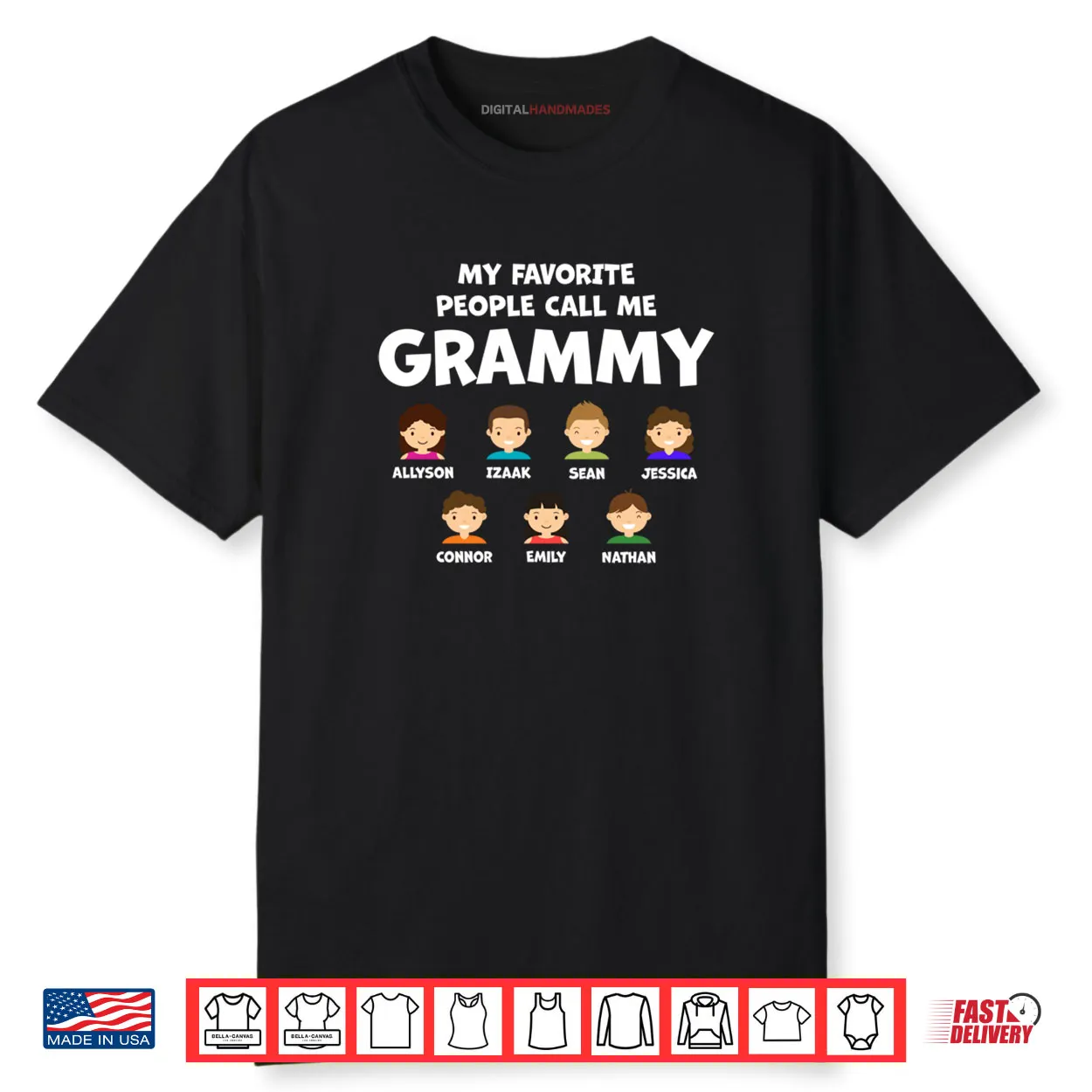 My Favorite People Call Me Grammy Shirt My Favorite People Call Me Grammy Shirt