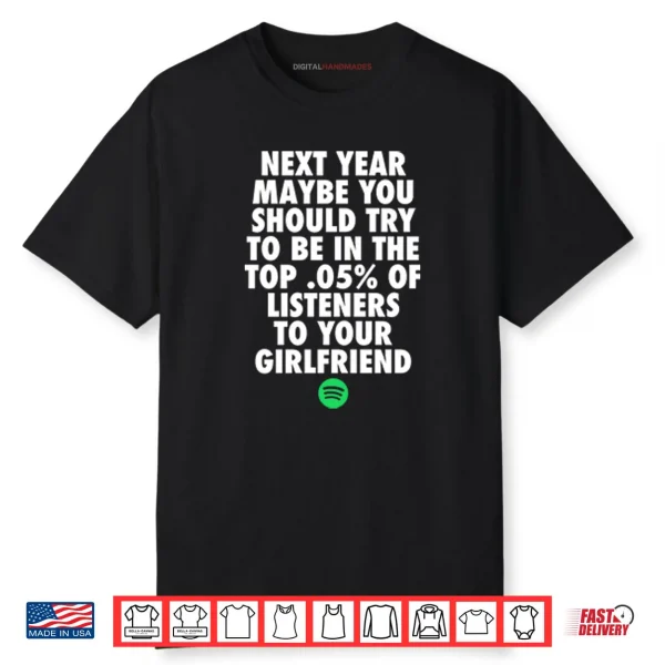 Next Year Maybe You Should Try To Be In The Top 0.5% Of Listeners Shirt
