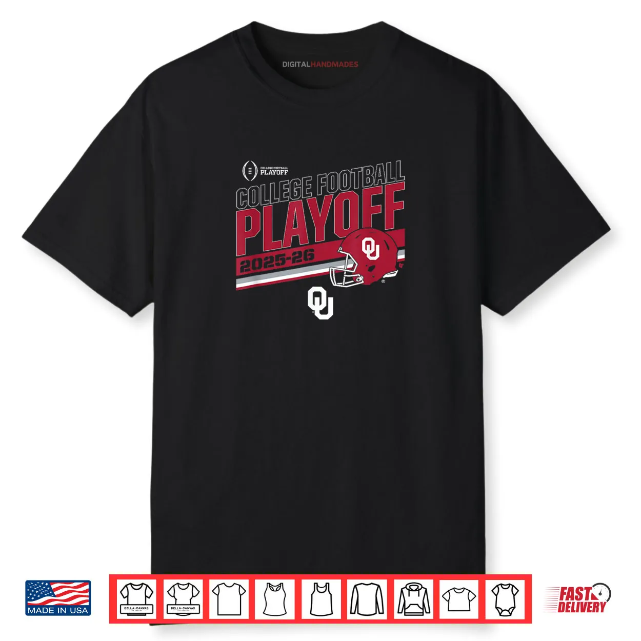 Oklahoma Sooners College Football Playoff Stripe 2025 Shirt Oklahoma Sooners College Football Playoff Stripe 2025 Shirt