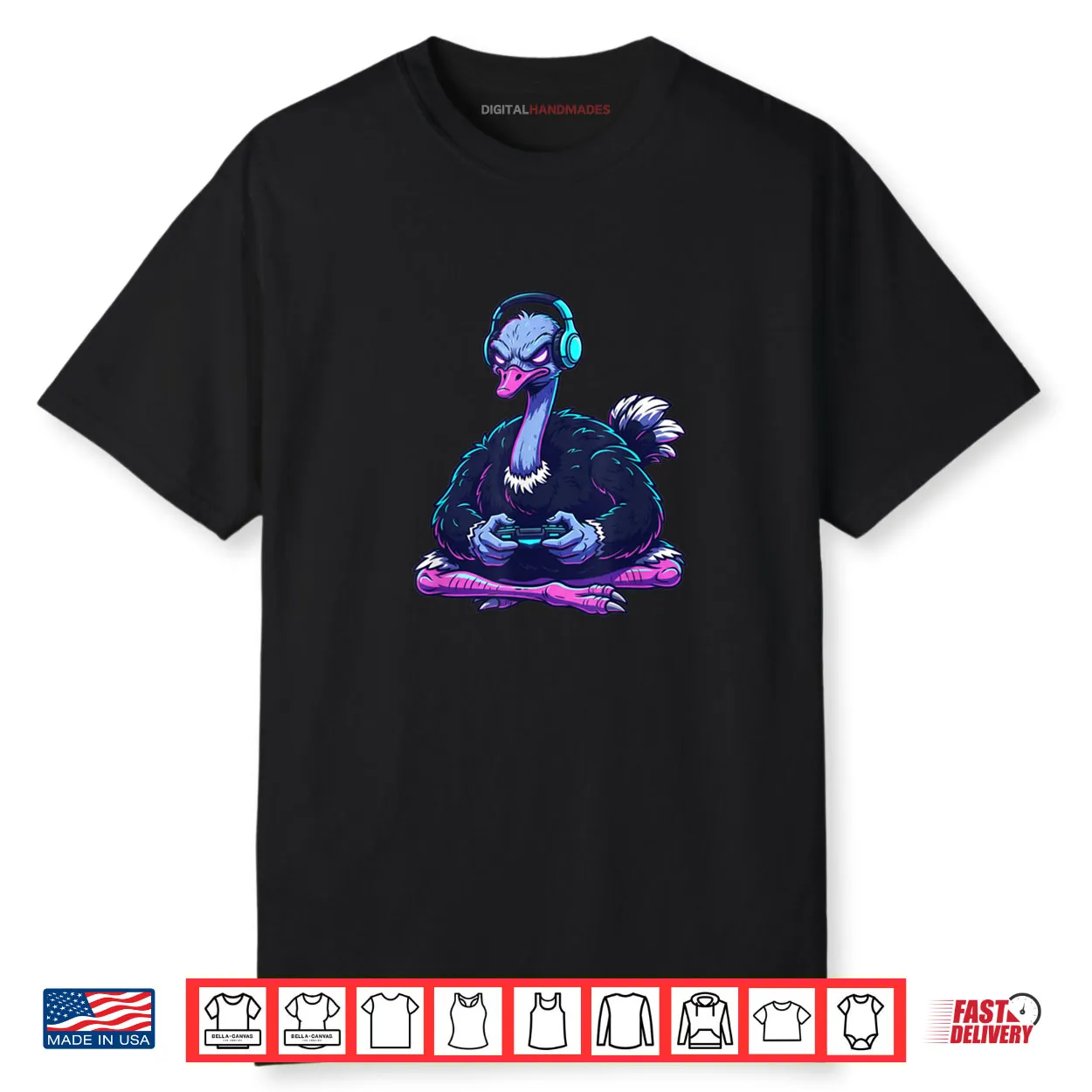Ostrich Video Games Shirt Ostrich Video Games Shirt