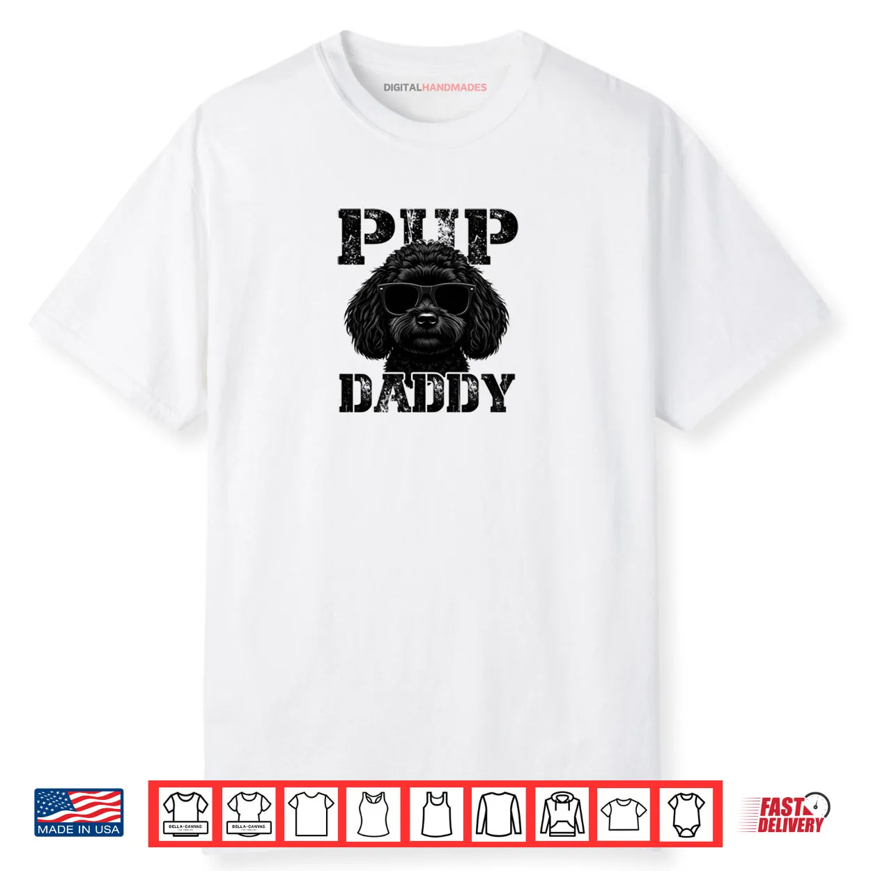 Pup Daddy Shih Poo Black Shirt Pup Daddy Shih Poo Black Shirt