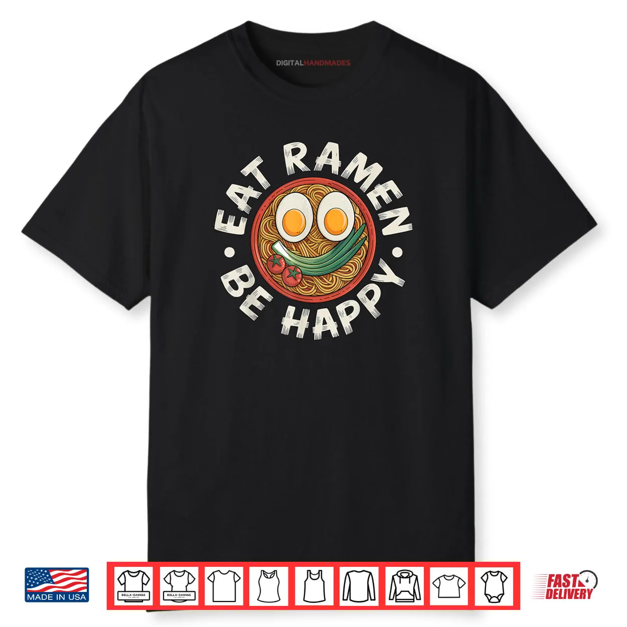 Ramen Shirt Kawaii Style Funny Japanese Anime Graphic Shirt Ramen Shirt Kawaii Style Funny Japanese Anime Graphic Shirt