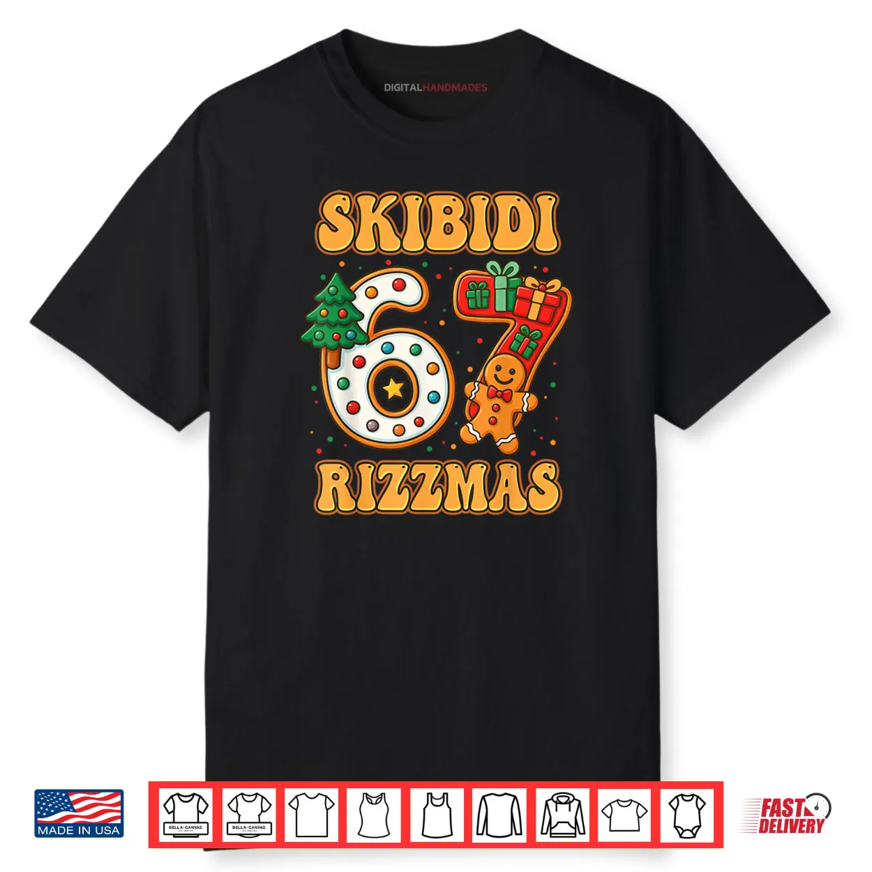SKIBIDI 67 RIZZMAS Funny Six Seven Meme Christmas Shirt SKIBIDI 67 RIZZMAS Funny Six Seven Meme Christmas Shirt