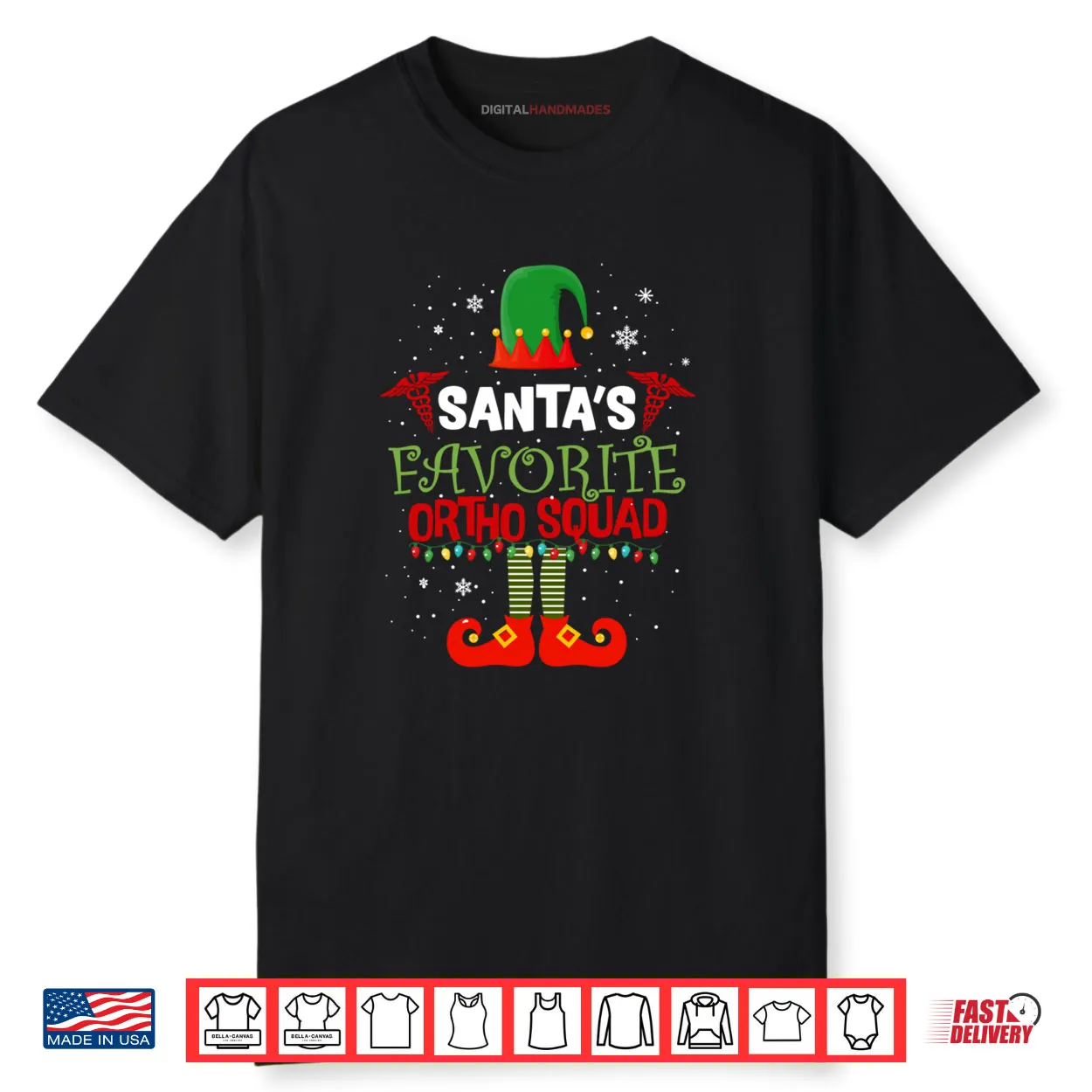 Santa Favorite Ortho Squad Elf Orthodontist Christmas Pajama Shirt Santa Favorite Ortho Squad Elf Orthodontist Christmas Pajama Shirt