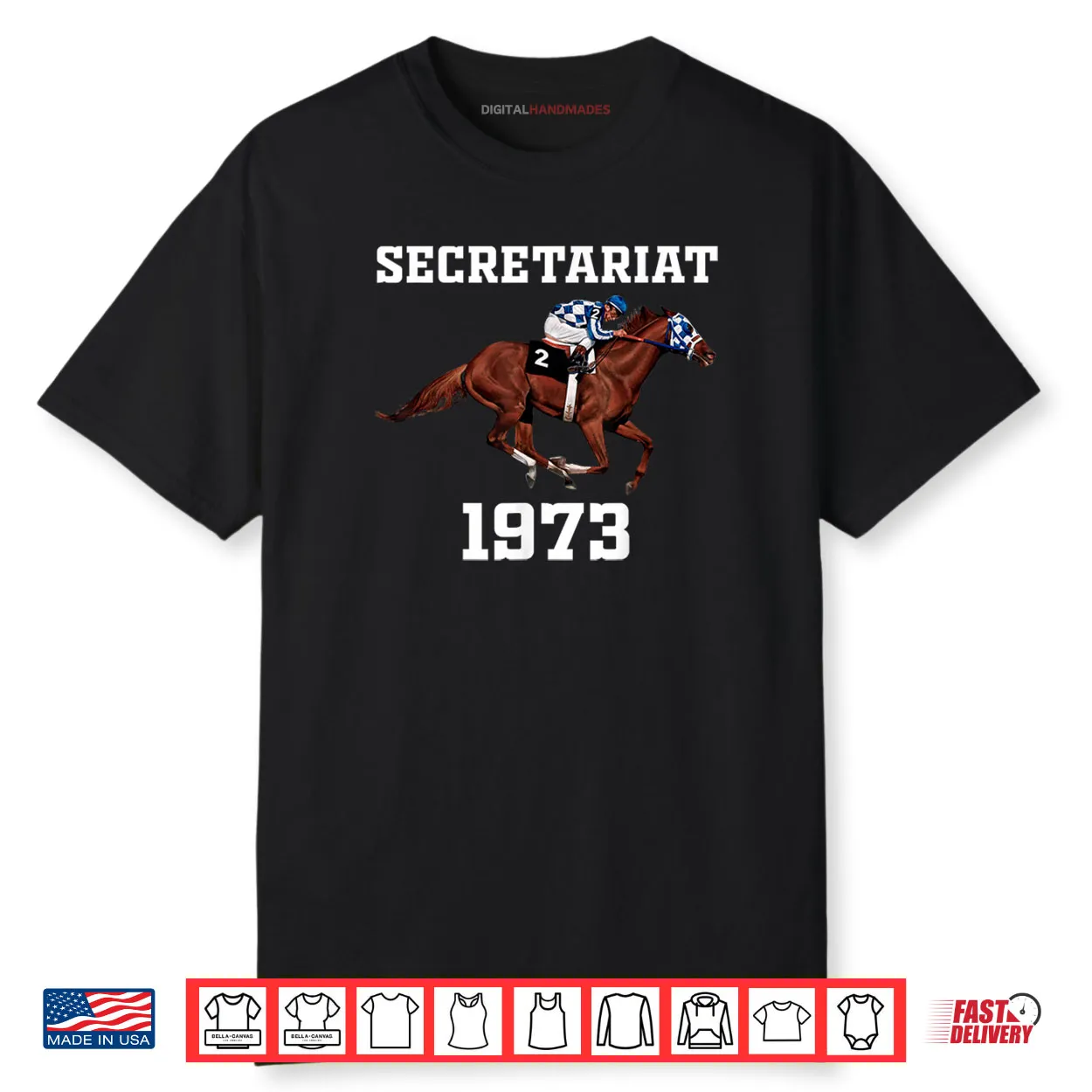 Secretariat 1973 Horse Racing Shirt Secretariat 1973 Horse Racing Shirt
