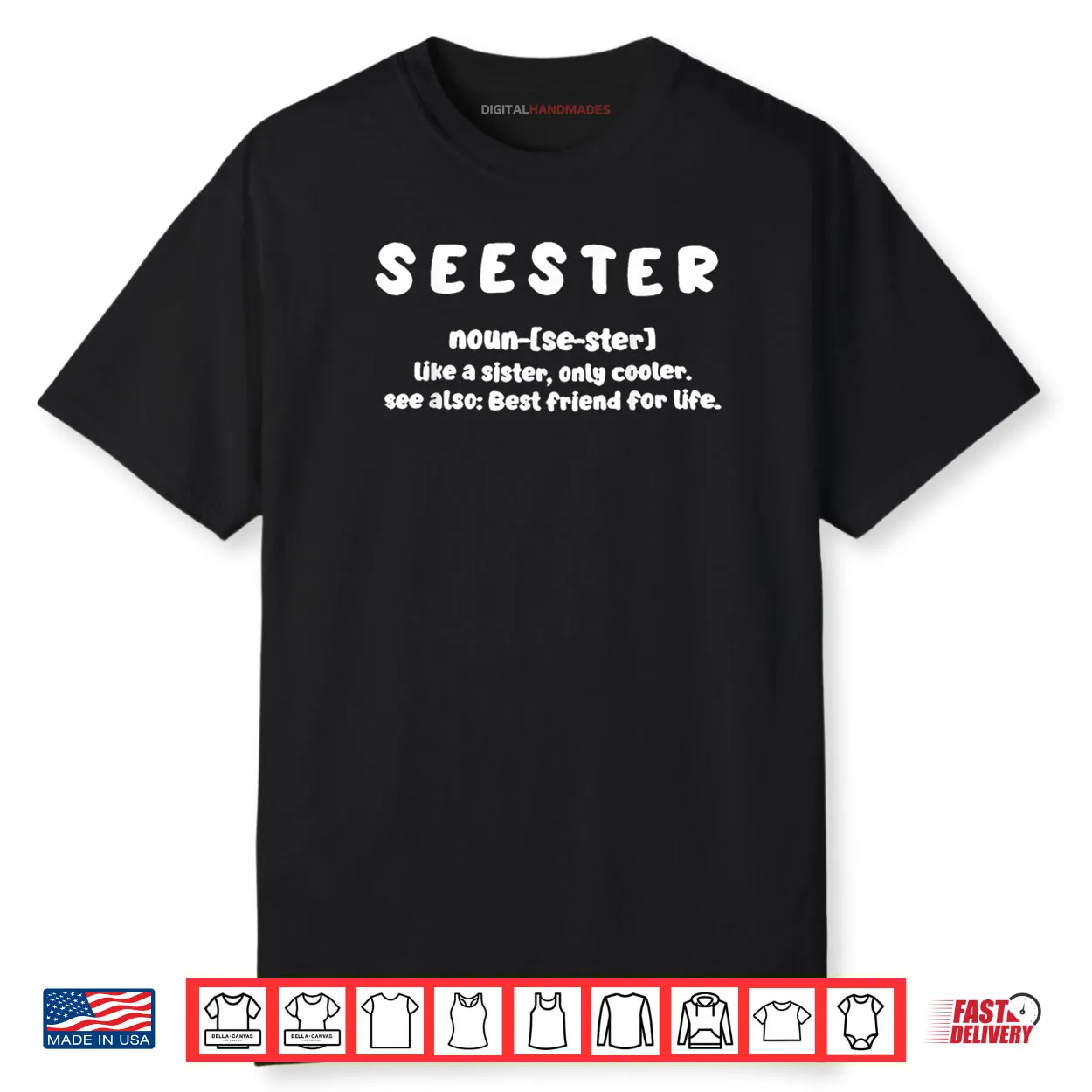 Seester Definition Like A Sister Only Cooler Shirt Seester Definition Like A Sister Only Cooler Shirt