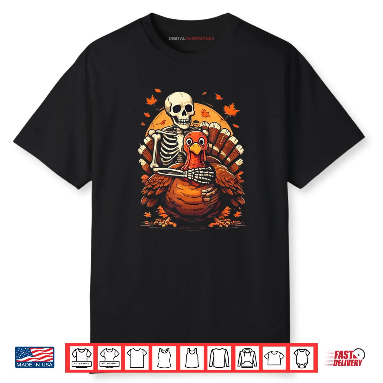 Skeleton Hugging Turkey Thanksgiving Day Fall Autumn Shirt Skeleton Hugging Turkey Thanksgiving Day Fall Autumn Shirt