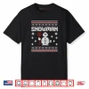 Snowman and Snow Blower Couple Matching Christmas Shirt