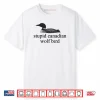 Stupid Canadian Wolf Bird LGBT Hockey Shirt