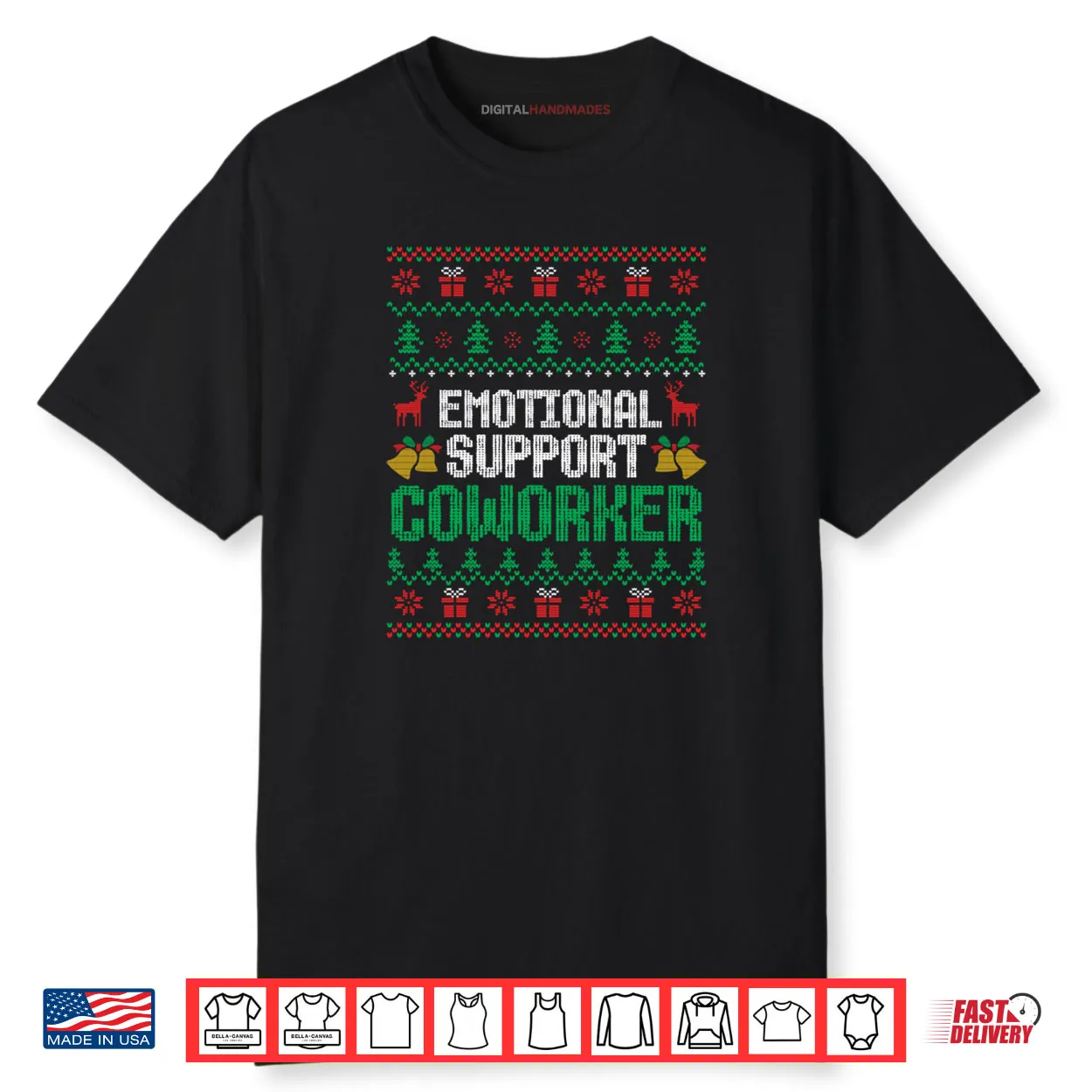 Support Coworker Ugly Christmas Shirt Support Coworker Ugly Christmas Shirt