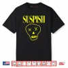 Suspish Skull Design Funny Cartoon Spooky True Crime Shirt