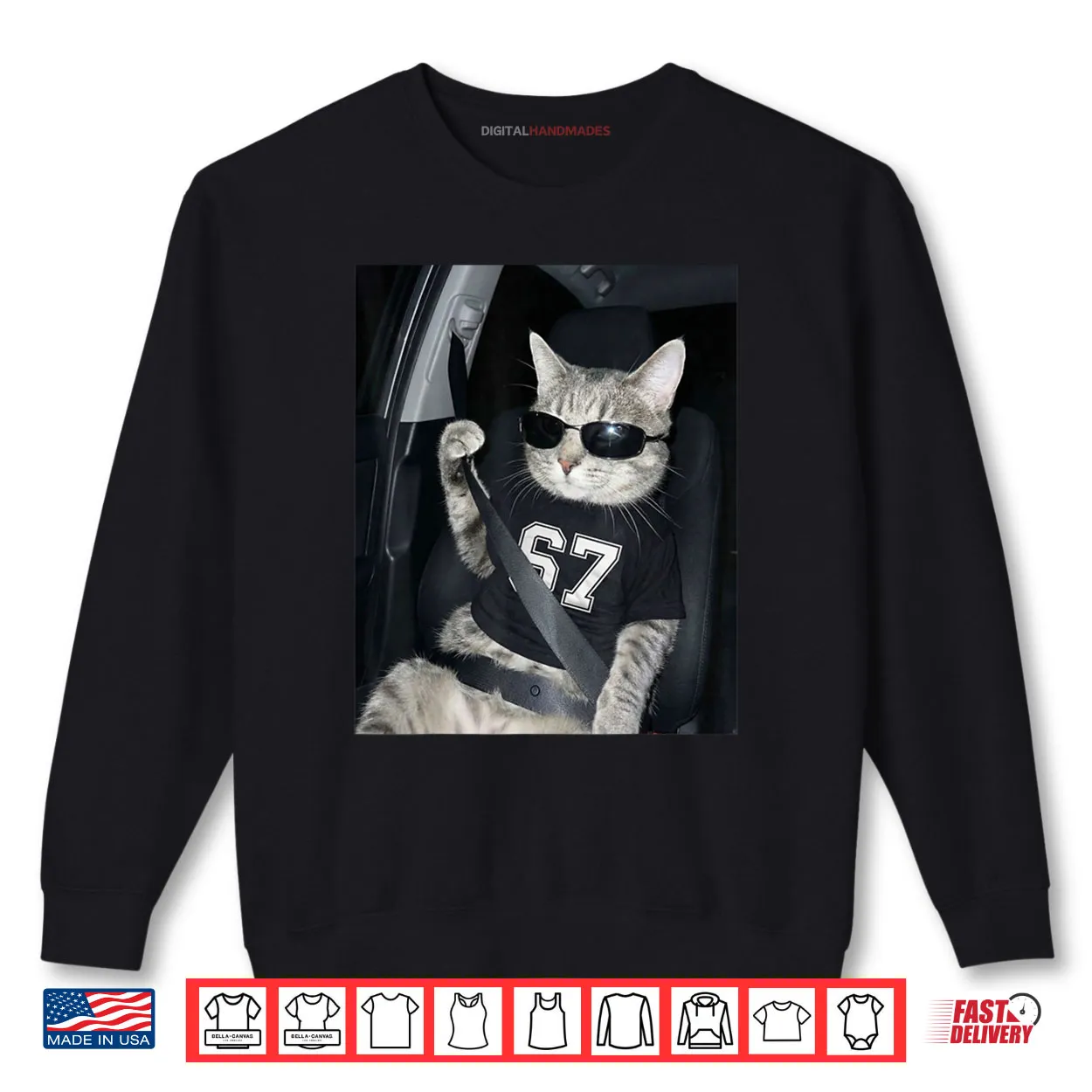 67 Cat Wearing Sunglasses Gen Alpha Funny Six Seven 6 7 Meme Shirt 67 Cat Wearing Sunglasses Gen Alpha Funny Six Seven 6 7 Meme Shirt