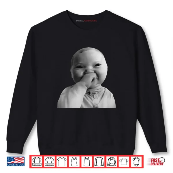 Sweatshirt AI Baby Meme Funny Ai Laughing Baby Meme Shirt