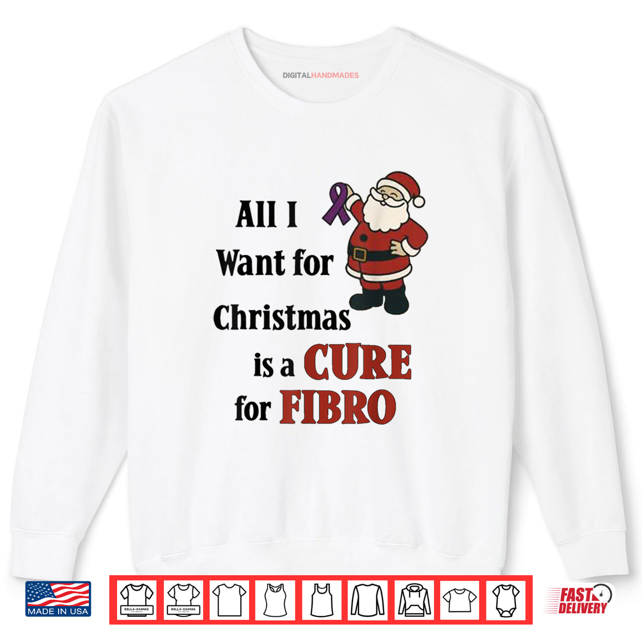 All I Want for Christmas is A Cure for Fibro Shirt All I Want for Christmas is A Cure for Fibro Shirt
