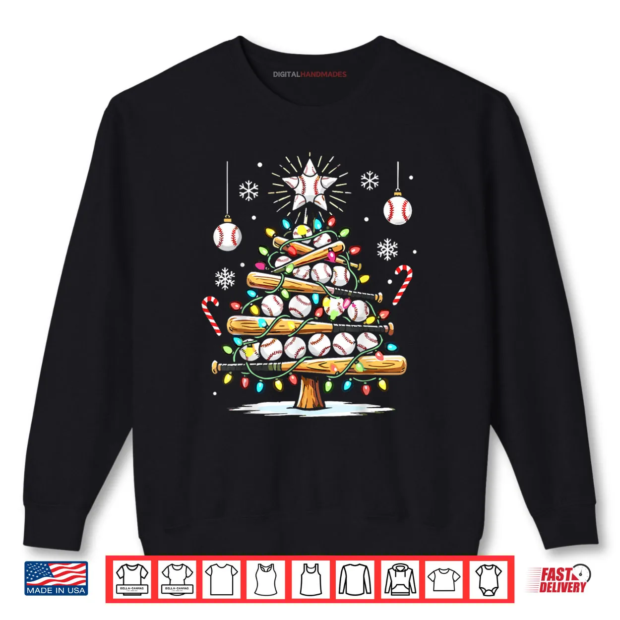 Baseball Christmas Tree Lights Shirt Baseball Christmas Tree Lights Shirt
