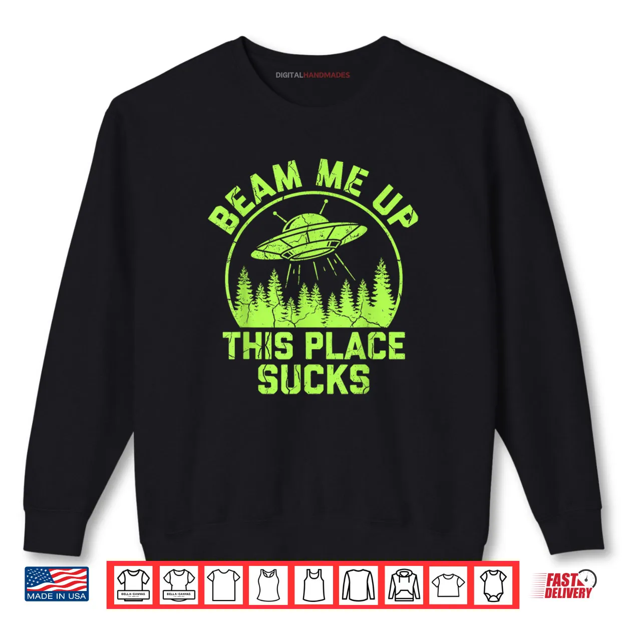 Beam Me Up This Place Sucks Funny Alien UFO Shirt Beam Me Up This Place Sucks Funny Alien UFO Shirt